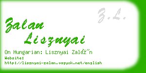 zalan lisznyai business card